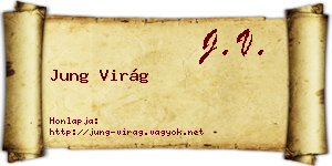 Jung Virág névjegykártya